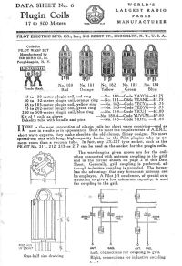 Click here to see the data sheets full size.