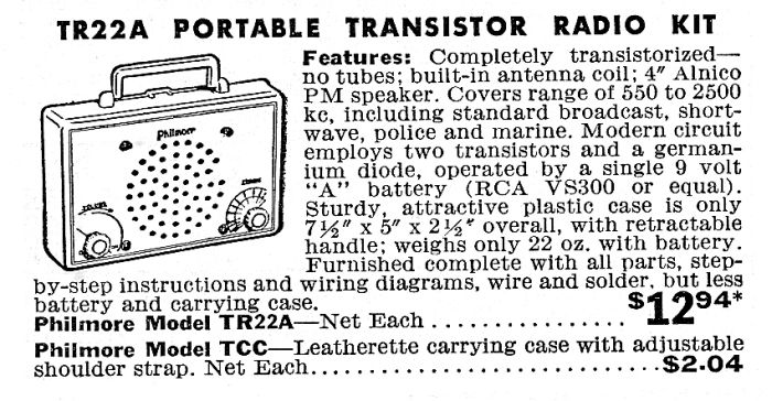 Click on ad to see entire 1960 Harvey Radio Catalog page.